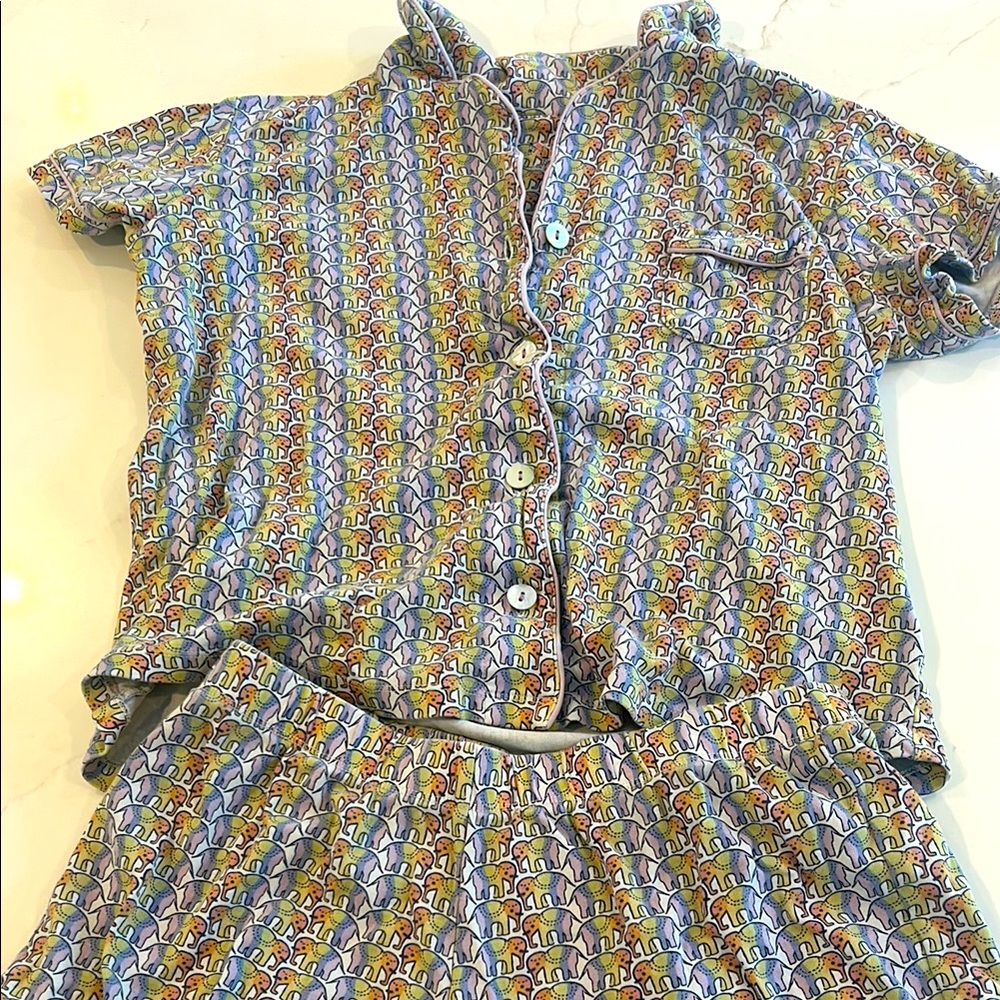 Roller Rabbit Disco Elephant Pajama Set